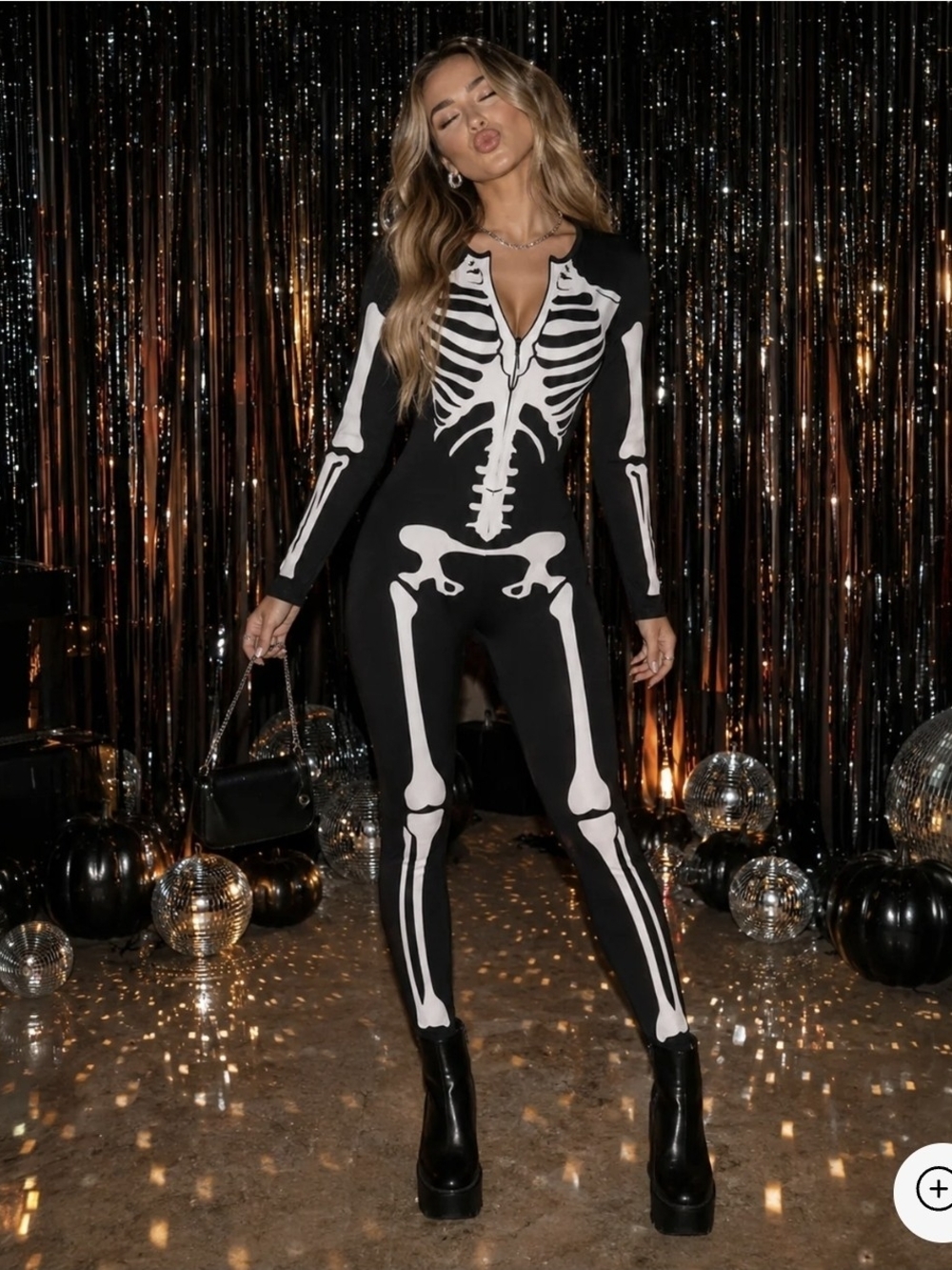 Tipsy ELVES SEXY Skeleton Costome SIZE M